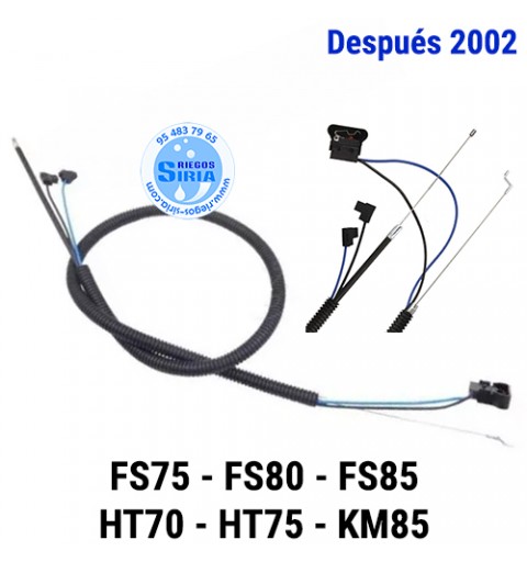Cable Acelerador Completo compatible FS75 FS80 FS85 HT70 HT75 KM85 (Modelos después 2002) 020989