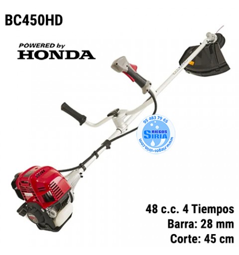 Desbrozadora 47,8 c.c. Manillar 45cm BC450HD Honda 281521003/21