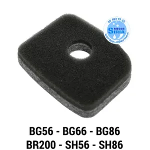 FILTRO de AIRE Esponja Stihl BG56 BG66 BG86 BR200 SH56 SH86