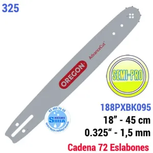 ESPADA Oregon 188PXBK095 0.325" 1,5mm 45cm POULAN 325