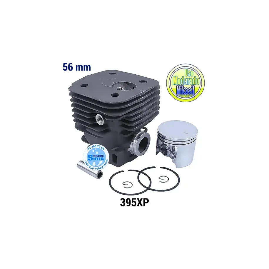CILINDRO Completo NIKASIL Husqvarna 395 395XP 56mm