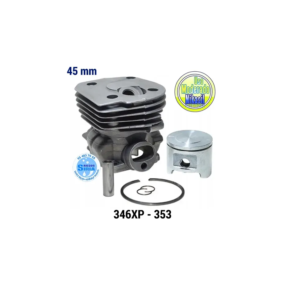 CILINDRO Completo NIKASIL Husqvarna 346XP 353 45mm
