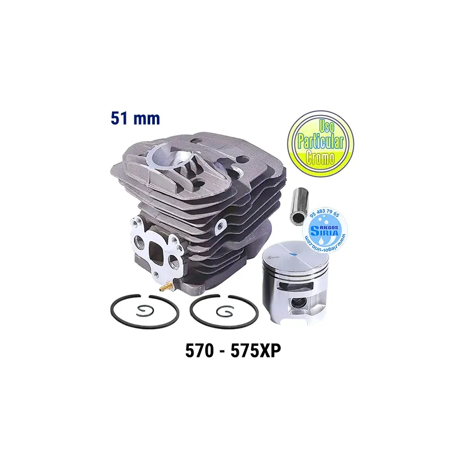 CILINDRO Completo Husqvarna 570 575XP 51mm