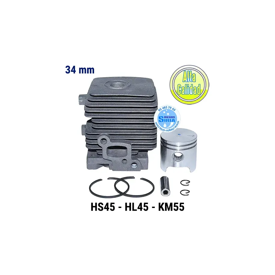 CILINDRO y PISTÓN Stihl HS45 HL45 KM55 34mm