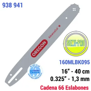 ESPADA Oregon 160MLBK095 0.325" 1,3mm 40cm OLEO MAC