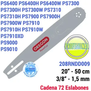 208RNDD009 Oregon BARRA Puntera RECAMBIABLE  0.325" 50cm