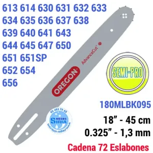 ESPADA Oregon 180MLBK095 0.325" 1,3mm 45cm SOLO
