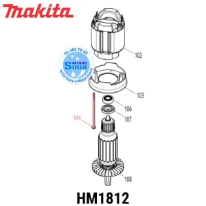 TORNILLO 5 x 120 Makita HM1812