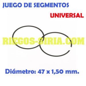 Juego de Segmentos Universal 47 x 1,50 mm. 020387