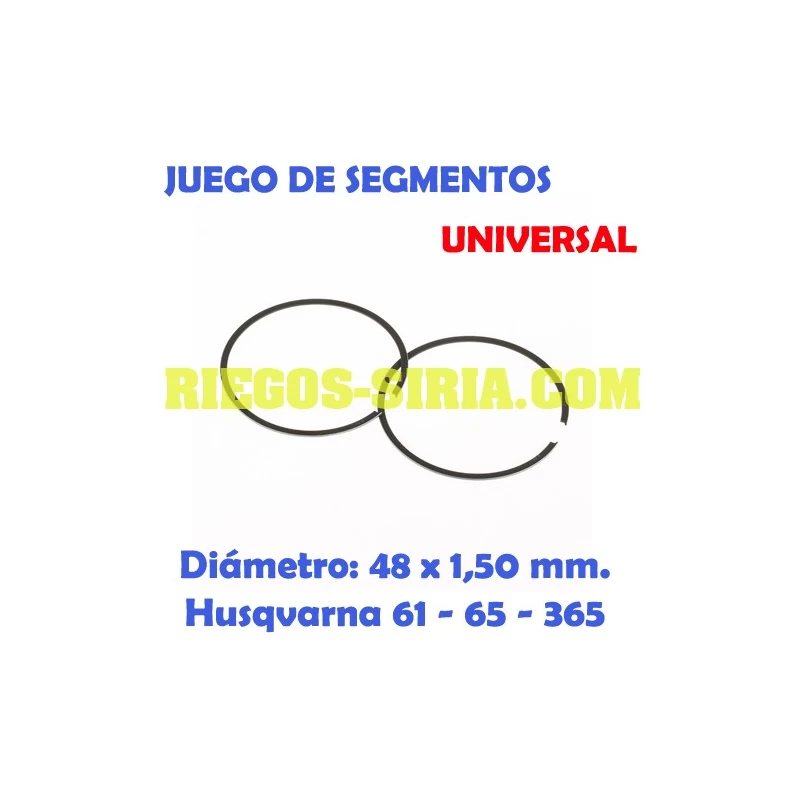 Juego de Segmentos Universal 48 x 1,50 mm. 020389