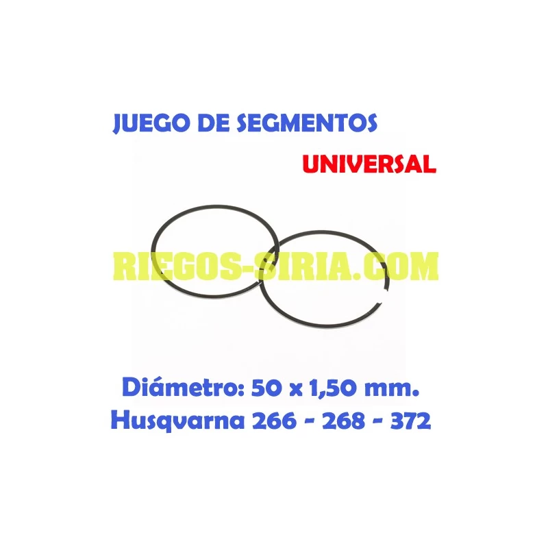 Juego de Segmentos Universal 50 x 1,50mm 020393