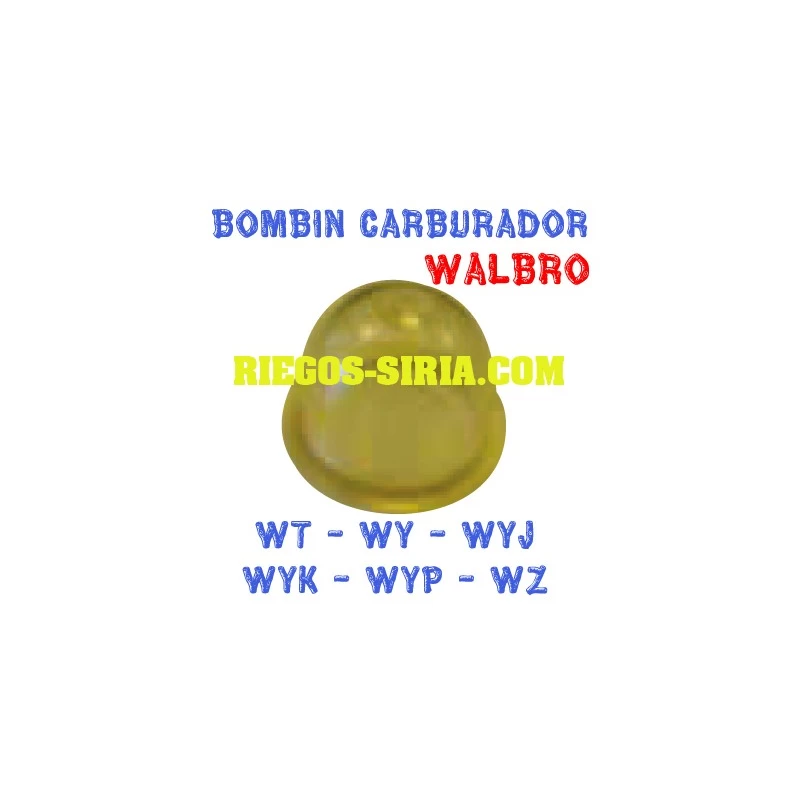 Cebador Carburador compatible Walbro WA WT WY WYJ WYK WYP WZ 020413