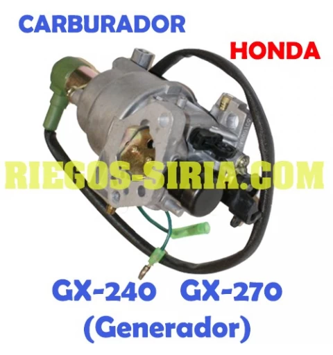 Carburador adaptable GX240 GX270 Generador 000243