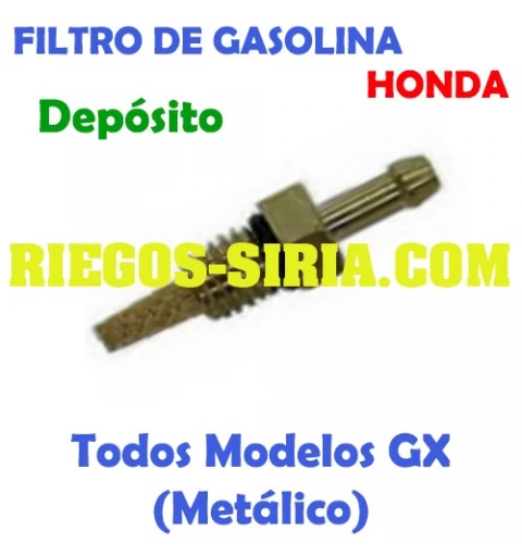 Filtro gasolina metálico GX 000090