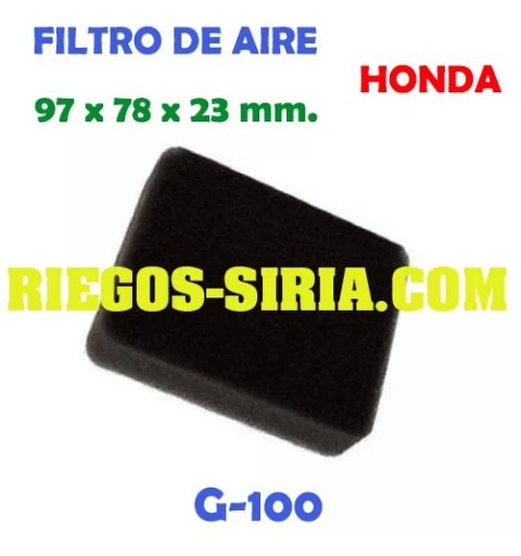 Filtro de aire compatible G100 000234