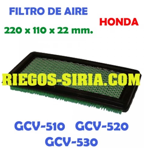 Filtro de aire adaptable GCV510 520 530 000070