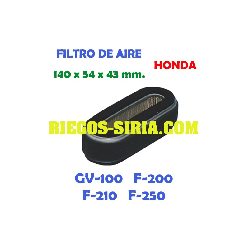 Filtro de aire adaptable GV100 F200 F210 F250 F260 000181