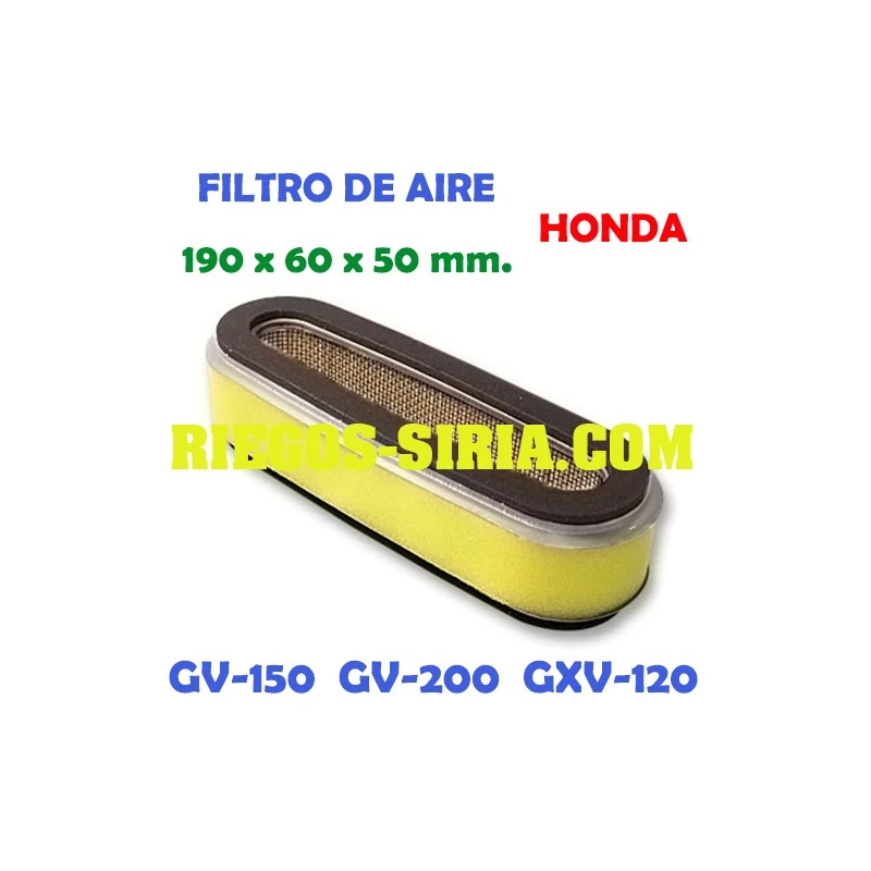 Filtro de aire adaptable GV150 GV200 GXV120 000072