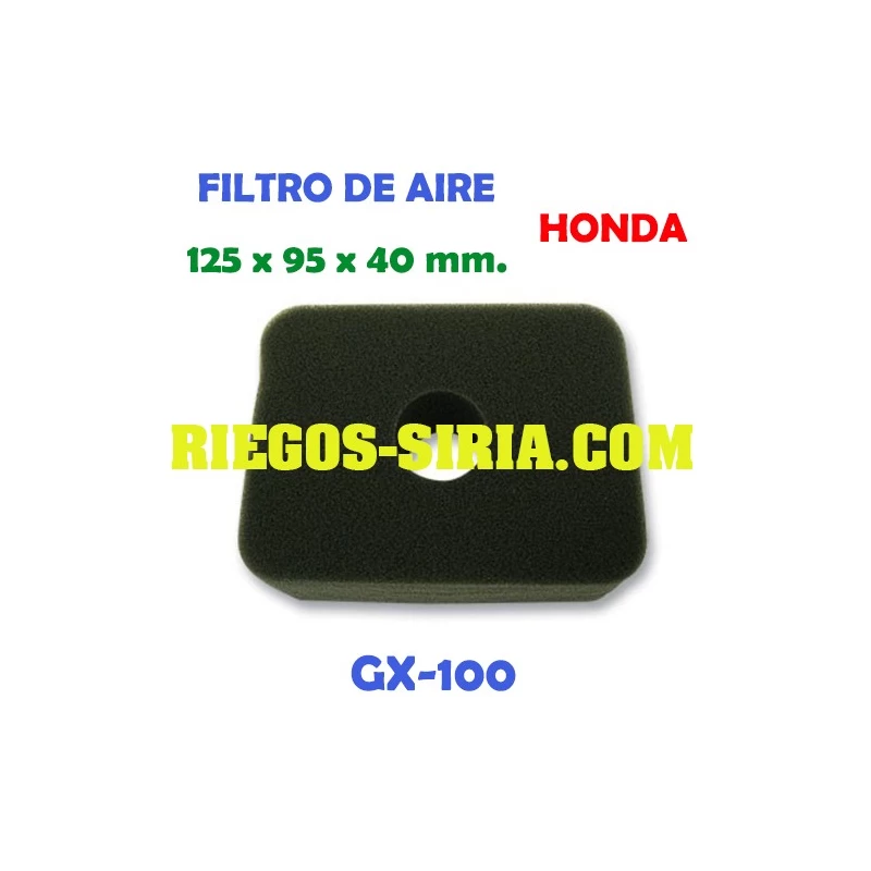 Filtro de aire adaptable GX 100 Esponja 000434