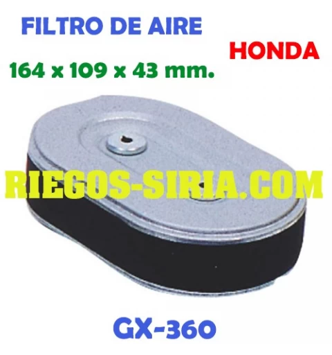Filtro de aire adaptable GX 360 000182