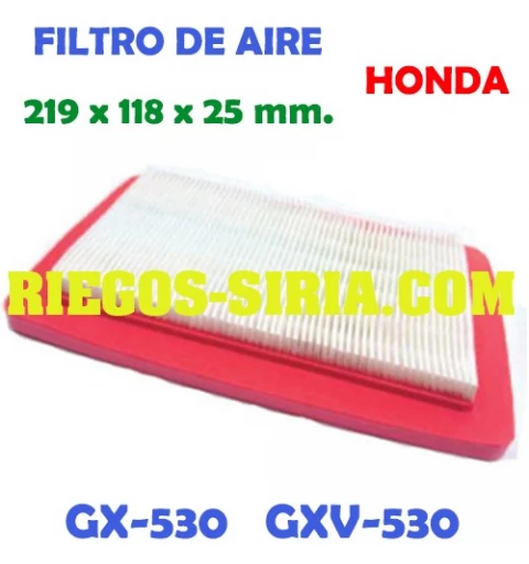 Filtro de aire adaptable GX530 GXV530 000237