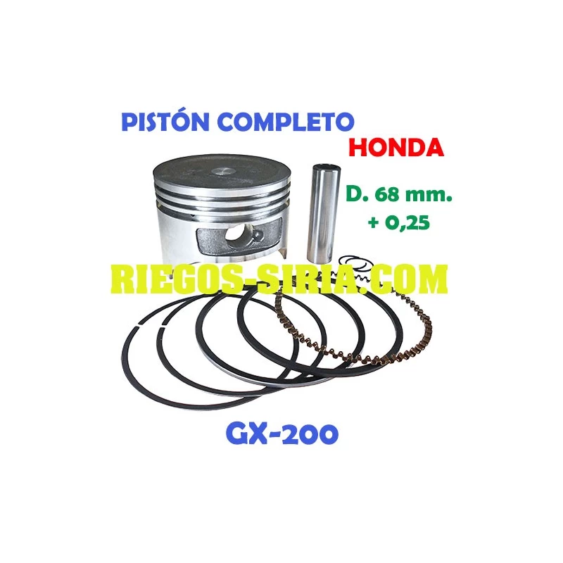Pistón Completo adaptable GX 200 + 0,25 mm 000342