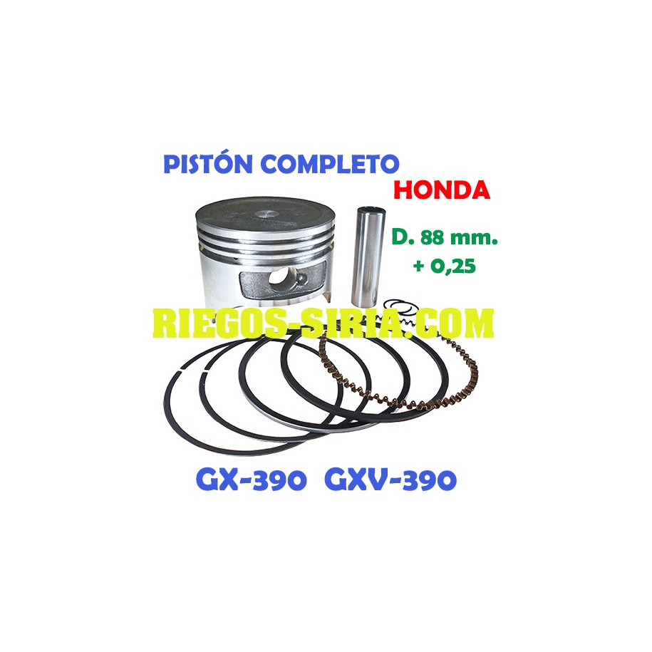 Pistón Completo adaptable GX 390 GXV 390 + 0,25 mm 000135