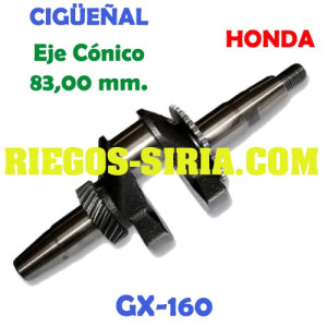 Cigüeñal adaptable GX160 Eje Cónico 83 mm. 000408