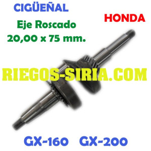 Cigüeñal adaptable GX160 200 Eje Roscado 000358