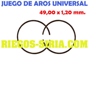 Juego de Segmentos Universal 49 x 1,20 mm. 020390