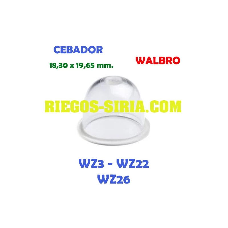 Cebador Carburador compatible Walbro WZ3 WZ22 WZ26 020414