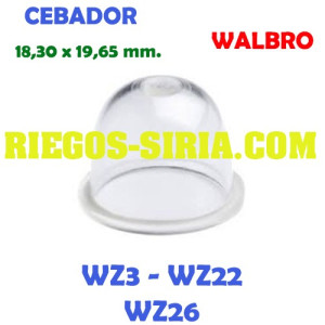 Cebador Carburador compatible Walbro WZ3 WZ22 WZ26 020414