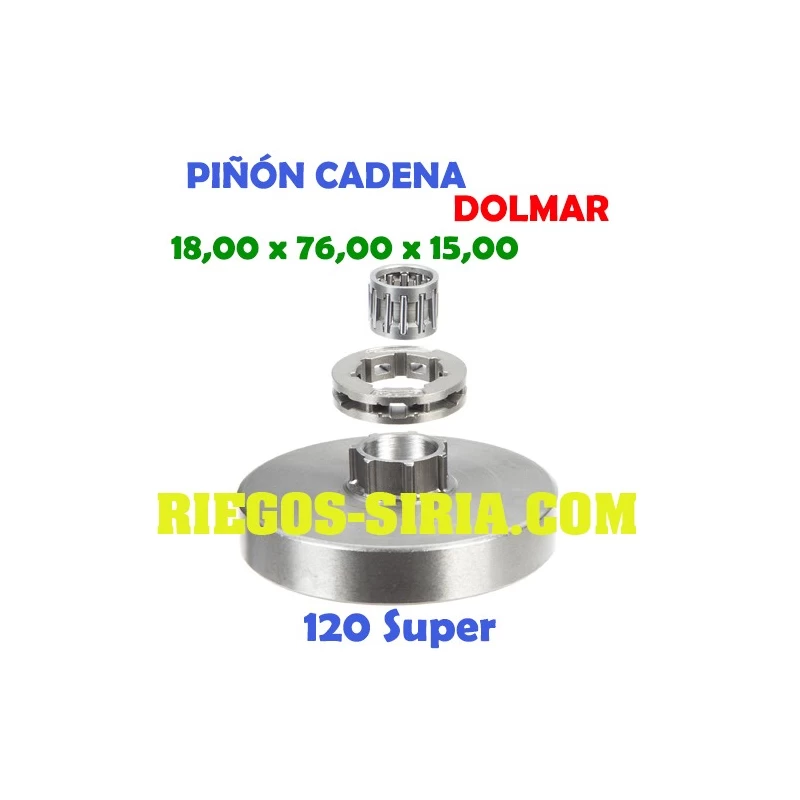 Piñón Cadena 3/8" 7 Dientes con Anillo 120 Super 120023