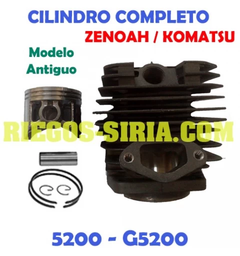Cilindro Completo adaptable Komatsu Zenoah 5200 Modelo Antiguo 100105