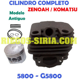 Cilindro Completo adaptable Komatsu Zenoah 5800 Modelo Antiguo 100021