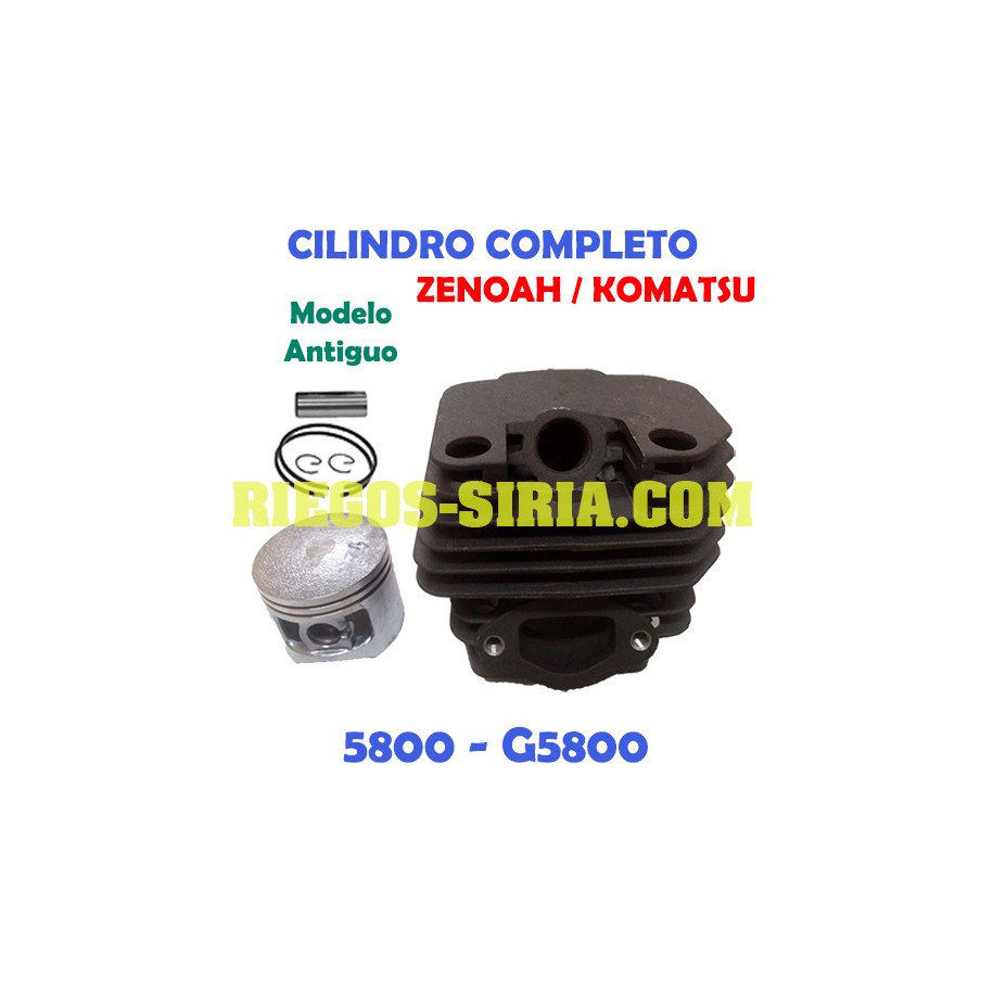 Cilindro Completo adaptable Komatsu Zenoah 5800 Modelo Antiguo 100021