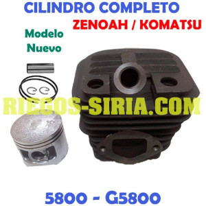 Cilindro Completo adaptable Komatsu Zenoah 5800 Modelo Nuevo 100022