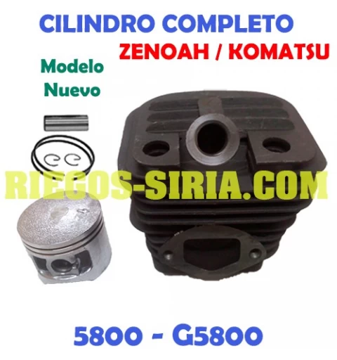 Cilindro Completo adaptable Komatsu Zenoah 5800 Modelo Nuevo 100022
