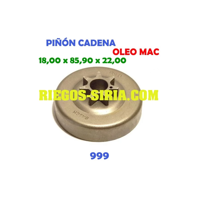 Piñón Cadena 0.404" 7 Dientes adaptable 999 120190