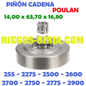 Piñón Cadena 0.325" 7 Dientes Poulan 255 2275 2500 2600 2700 2750 2775 2900 3050 120196