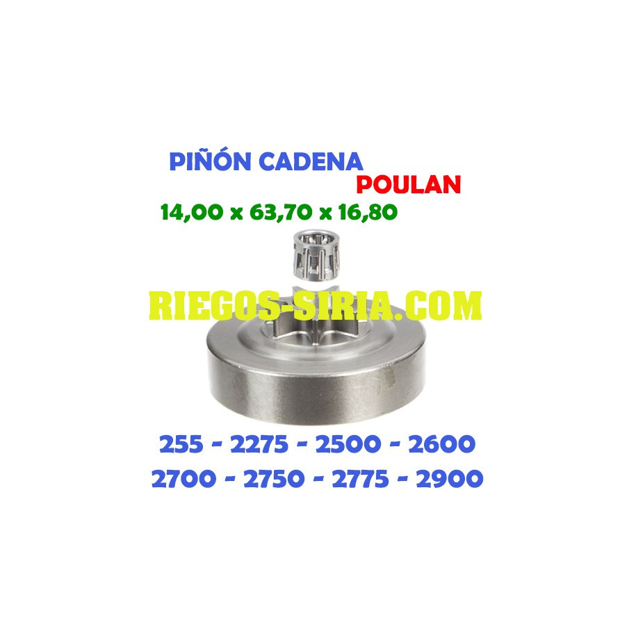 Piñón Cadena 0.325" 7 Dientes Poulan 255 2275 2500 2600 2700 2750 2775 2900 3050 120196