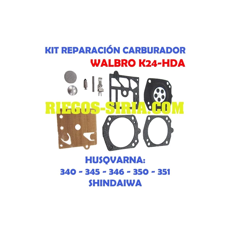 Kit Reparación Carburador adaptable Walbro K24 HDA 020791