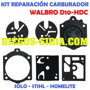 Kit Membranas Carburador adaptable Walbro D10 HDC 020701