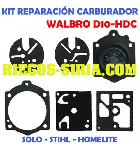 Kit Membranas Carburador adaptable Walbro D10 HDC 020701