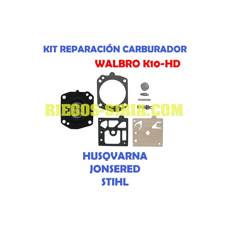 Kit Reparación Carburador adaptable Walbro K10 HD 020599