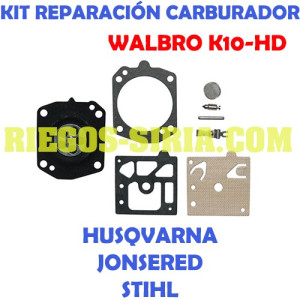 Kit Reparación Carburador adaptable Walbro K10 HD 020599