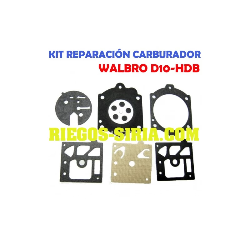 Kit Membranas Carburador adaptable Walbro D10 HDB 020698