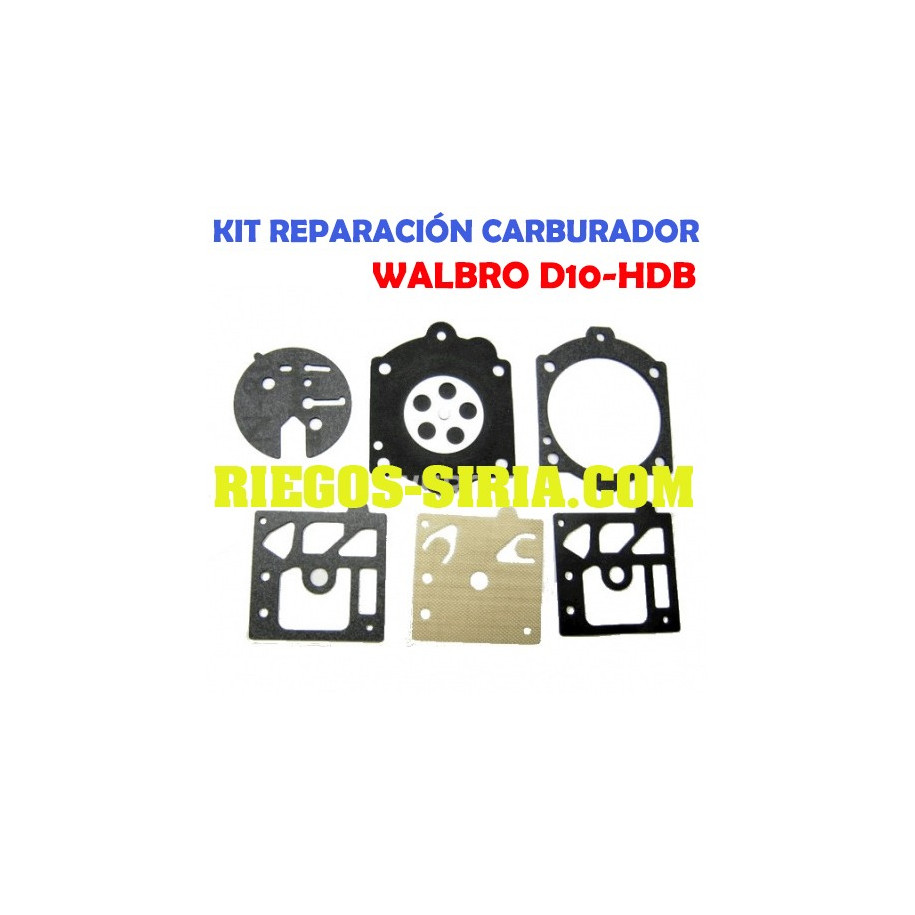 Kit Membranas Carburador adaptable Walbro D10 HDB 020698