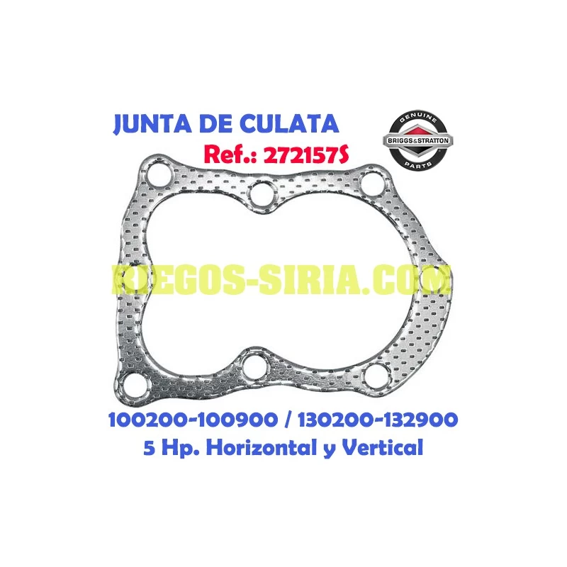 Junta de Cilindro Original B&S 100200 100900 130200 132900 272157S