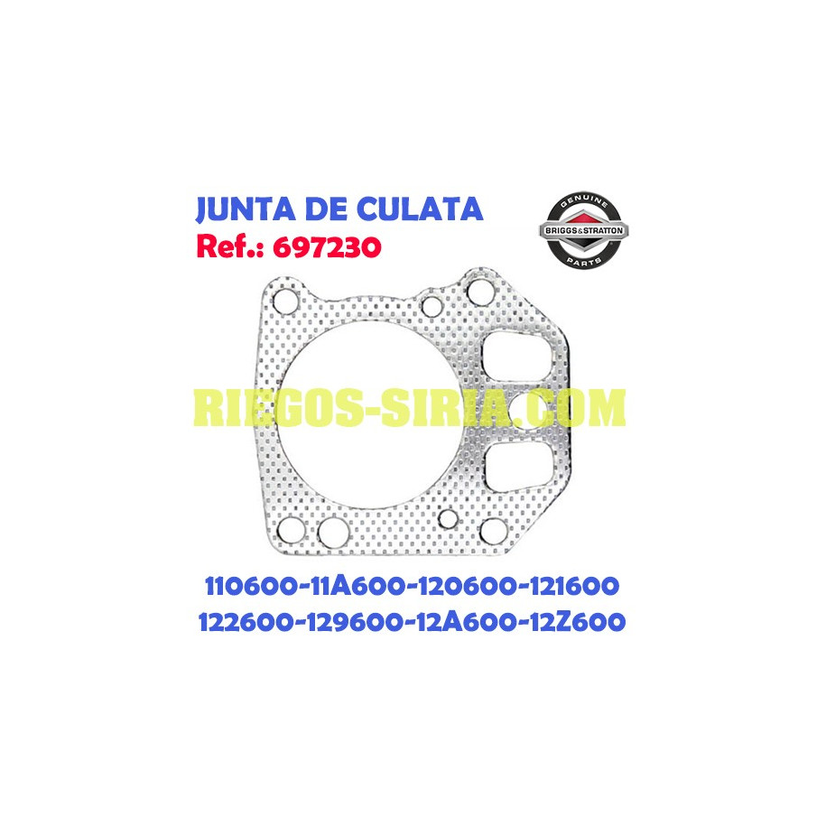 Junta de Cilindro Original B&S 110600 120600 121600 697230